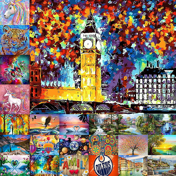 5D Full Drill Diamond Painting Landscape Embroidery Cross Crafts DIY Mural Gifts 